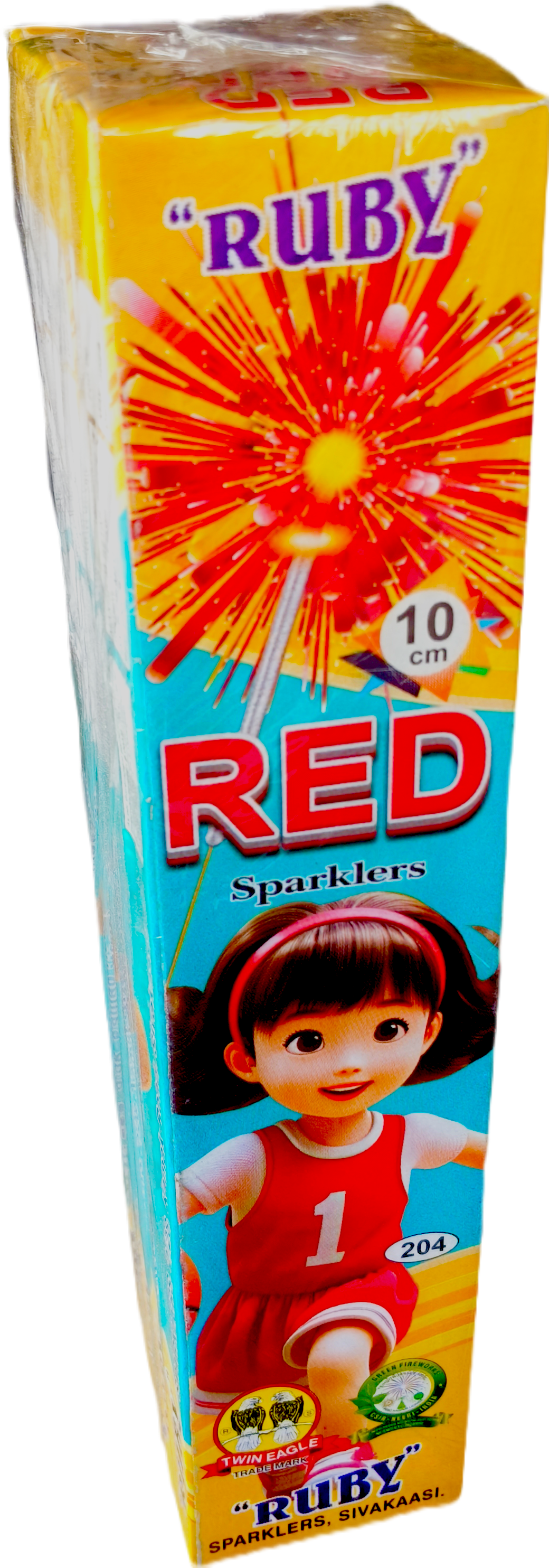 10 CM RED SPARKLERS